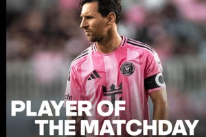 美职联官方：2球1助，梅西获评美职联本轮最佳球员